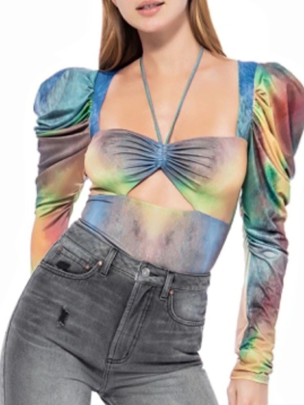 AFRM Coppelia Bodysuit Multicolor Size XS